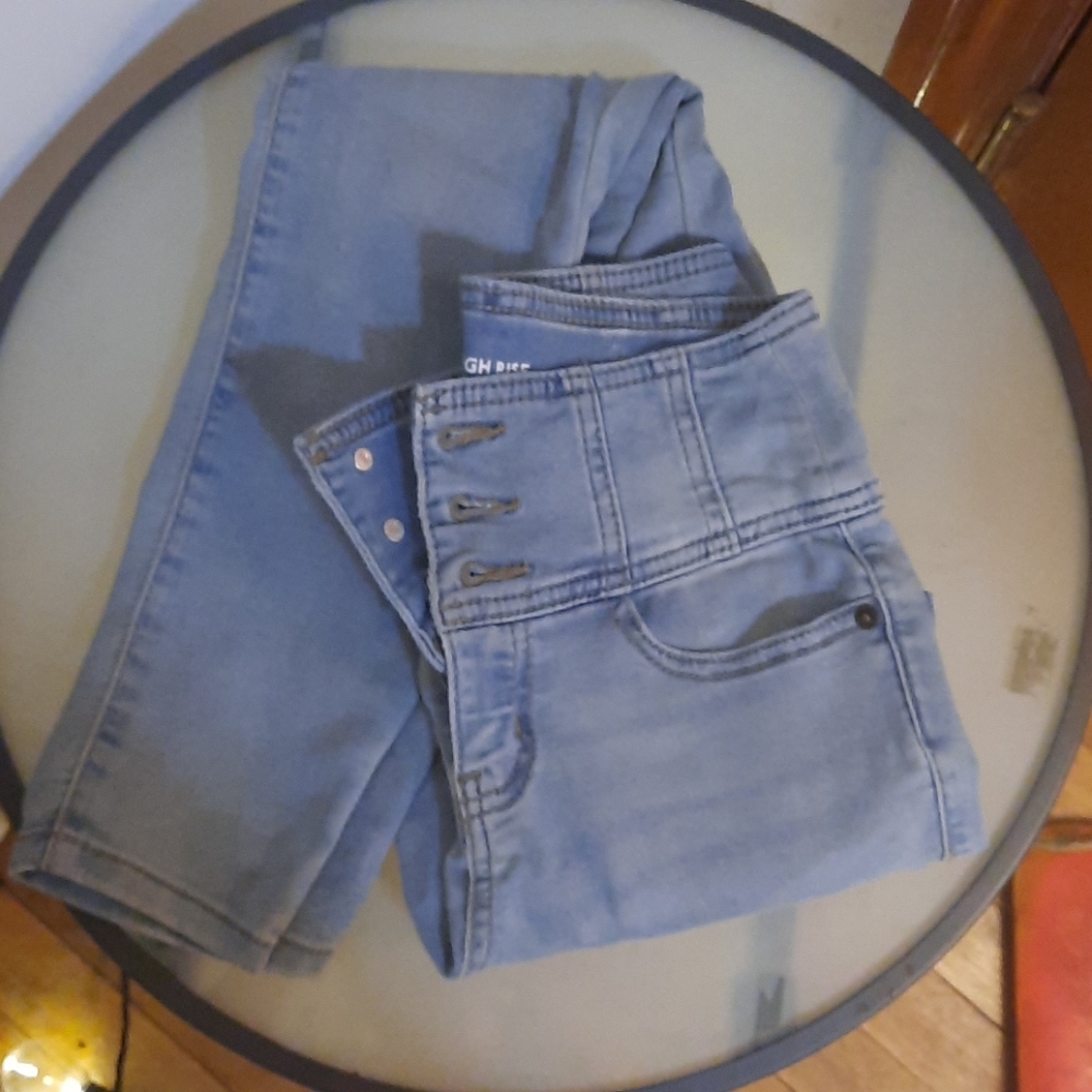 High rise sculpting skinny jeans